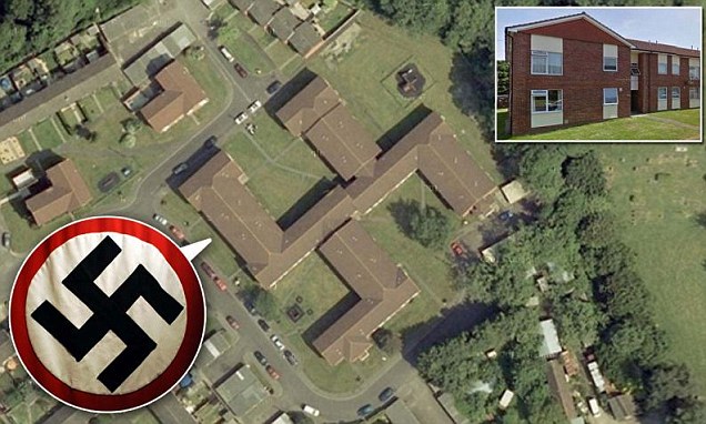 Komplek Pemukiman Bentuknya Mirip Lambang Nazi Jerman